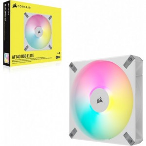 Corsair iCUE AF140 RGB Elite 140mm PWM Fan - White