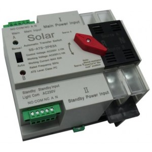 Solarix Dual Power ATS 63A 2 Pole Automatic Change Over Switch Kit
