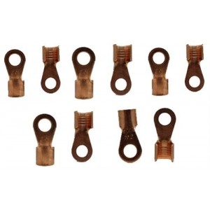 Solarix Non Insulated Copper Battery Cable Lug 25 x 8mm Pack of 10
