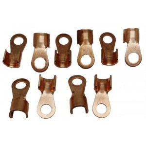 Solarix Non Insulated Copper Battery Cable Lug 35 x 10mm Pack of 10