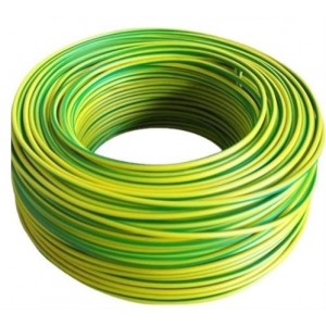 Solarix Insulated 6mm² Yellow And Green Earth Wire - 100 Metre