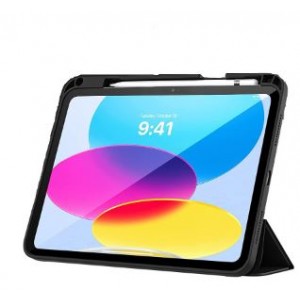 Tuff-Luv Smart Case and Stand - with Apple Pencil Holder for the Apple iPad 10.9" (2022) - Black