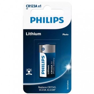 Philips CR123A 3V Lithium Battery