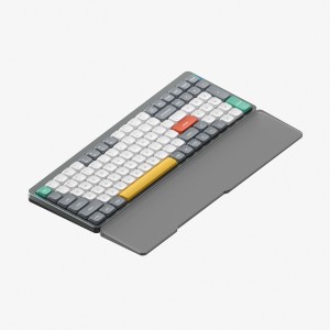 NuPhy Air96 Wireless Mechanical Keyboard - Lunar Gray / Red 2.0 Switches / Acrylic Noir Wrist Rest