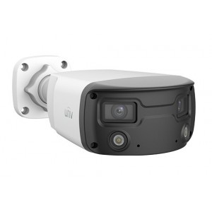 Uniview Ultra H.265 -P3- 4MP Dual-Lens ColorHunter 160-Degree Wide Angle Fixed Bullet Camera