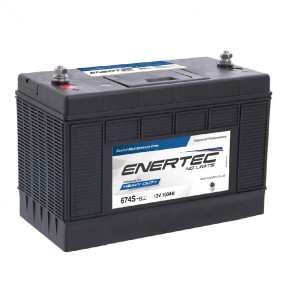 Enertec Blue Range 100Ah High Cycle Battery 674 (Ec37) (Ec18) 1250 - 12 Volt (150-200 cycles)