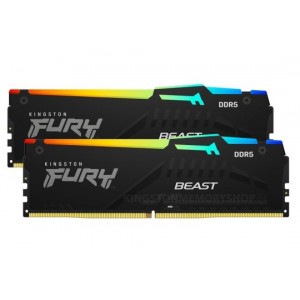 Kingston FURY Beast Black RGB KF556C36BBEAK2-16 16GB (8GB x2) DDR5 5600MT/s Memory