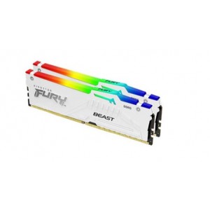 Kingston F556C36BWEAK2-32 Fury Beast RGB 32GB (2x16GB) DDR5-5600 CL36 Kit - White