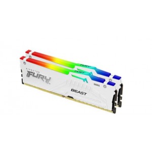Kingston F552C36BWEAK2-32 Fury Beast RGB 32GB (2x16GB) DDR5-5200 CL36 Kit - White
