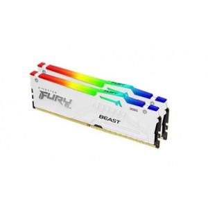 Kingston F552C36BWEAK2-64 Fury Beast RGB 64GB (2x32GB) DDR5-5200 CL36 Kit - White