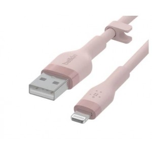 Belkin BoostCharge Flex USB-C Cable with Lightning Connector - Pink