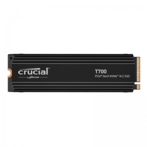 Crucial T700 2TB PCIe Gen5 M.2 NVMe SSD – Black