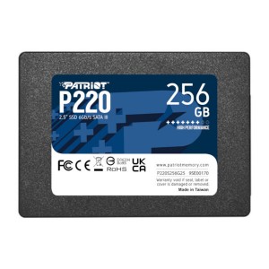 Patriot P220 2.5″ 256GB SATA Solid State Drive – Black