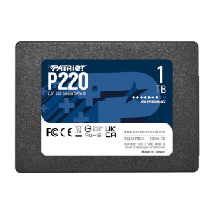 Patriot P220 2.5″ 1TB SATA Solid State Drive – Black