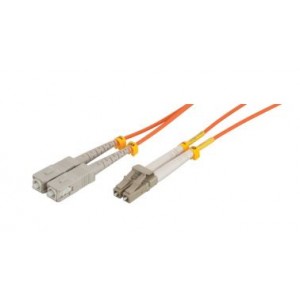 LinkQnet 1m Fibre Duplex LC/SC Multi Mode (50/125) LSOH Cable