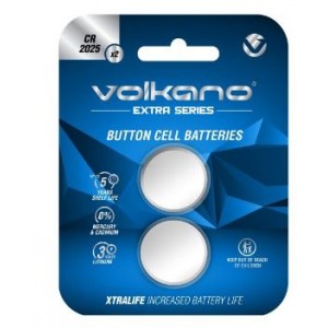 Volkano Extra Series CR2025 Pack of 2 Batteries