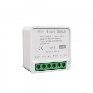Tuya MINI DIY Wi-Fi Smart Switch - 16A / AC100-250V / 50-60Hz