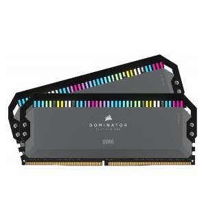 Corsair CMT64GX5M2B5200Z40 Dominator Platinum RGB 64GB (2x32GB) DDR5-5200MT/s CL40 1.25V AMD EXPO Cool Grey Desktop Memory