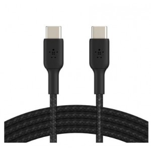 Belkin BoostCharge 1m Braided USB-C to USB-C Cable - Black