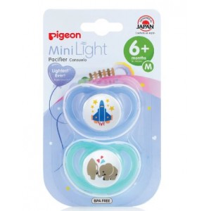 Pigeon MiniLight Pacifier (M) 2pc - Boy