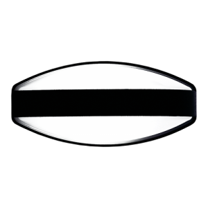 Bright Star Lighting - Outdoor Oval PVC Bulkhead with Single Bar - Black