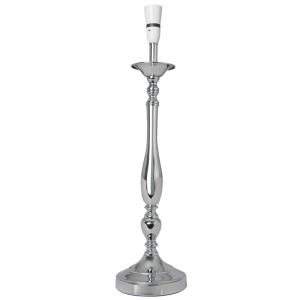 Bright Star Lighting - Candle Stick Polished Chrome Table Lamp