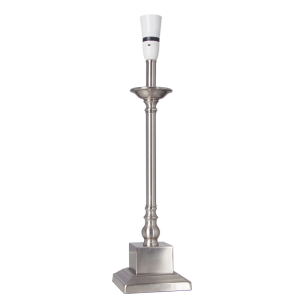 Bright Star Lighting - Square Base Polished Chrome Table Lamp