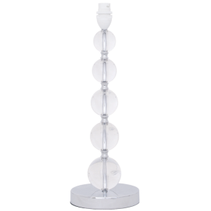 Bright Star Lighting - Polished Chrome Table Lamp With Clear Acrylic Balls
