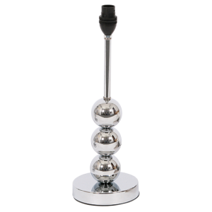 Bright Star Lighting - Polished Chrome Table Lamp With Polished Chrome Balls