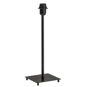 Bright Star Lighting - Polished Chrome Table Lamp Without Shade - Black
