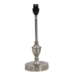 Bright Star Lighting - Satin Chrome Table Lamp with BC Lampholder
