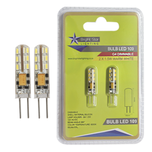 Bright Star Lighting - 1-5 Watt G4 LED White Twin Pack