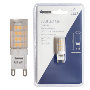 Bright Star Lighting - 3 Watt G9 Warm White Bulb