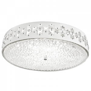 Bright Star Lighting - 24 Watt LED Ceiling Fitting with Glass and Crystals