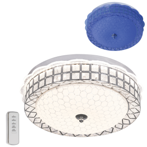 Bright Star Lighting - 24 Watt LED and RGB Colour Changing Chrome Ceiling Fitting