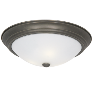 Bright Star Lighting - Antique Finish Ceiling Fitting with Frosted Glass - L