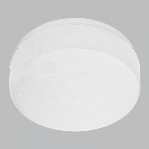 Bright Star Lighting - Round Cheese Fitting with Alabaster Polycarbonate Cover - L