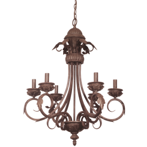 Bright Star Lighting - Metal and Resin Chandelier - 