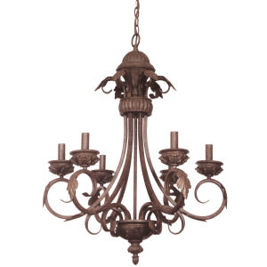 Bright Star Lighting - Metal and Resin Chandelier - 