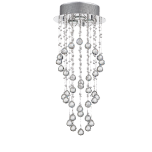 Bright Star Lighting - Stainless Steel Pendant with Crystals