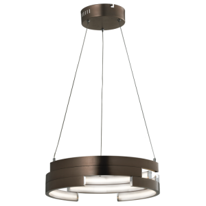 Bright Star Lighting - 40 Watt Coffee Colour Hanging LED Ceiling Fitting with Polycarbonate Cover