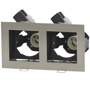 Bright Star Lighting - Double Straight Satin Square Downlighter