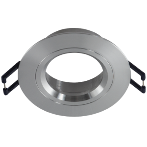Bright Star Lighting - Round Straight Downlighter With Bevelled Edge - Grey