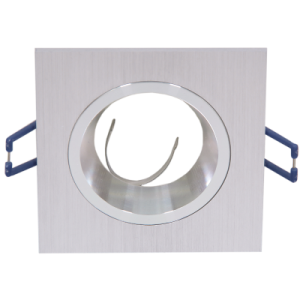 Bright Star Lighting - Straight Square Brushed Aluminium Downlighter