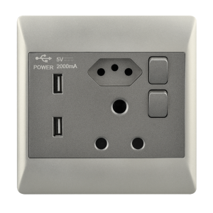 Bright Star Lighting - 16 Amp Single Plug And New RSA Plug + 2x USB Ports For 4 X 4 Electrical Box