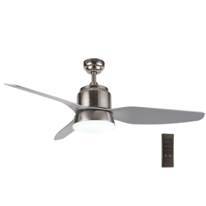 Bright Star Lighting - 56W 3 Blade Ceiling Fan With Light - Natural