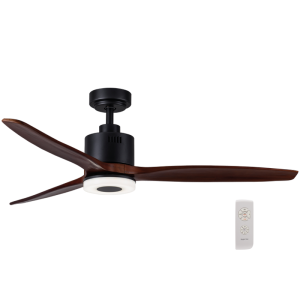Bright Star Lighting - 65W 18W LED 3 Blade Ceiling Fan - Black