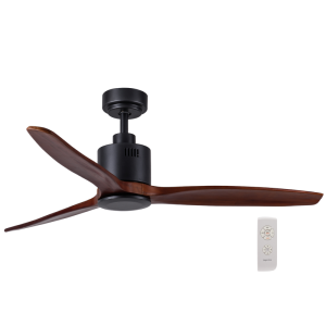 Bright Star Lighting - 65W 3 Blade Ceiling Fan Without Light - Black 
