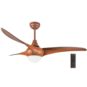 Bright Star Lighting - 58W 18W LED 3 Blade Ceiling Fan - Brown