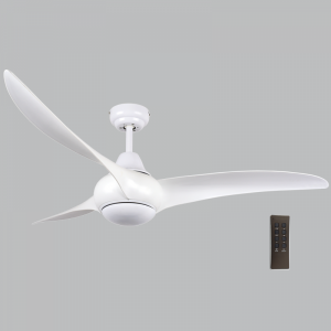 Bright Star Lighting - 58W 3 Blade Ceiling Fan Without Light - White